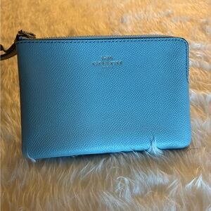 Coach Pale Grey Wristlet